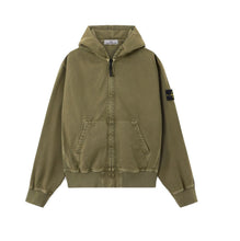 Load image into Gallery viewer, Stone Island Zip Hooded Sweatshirt