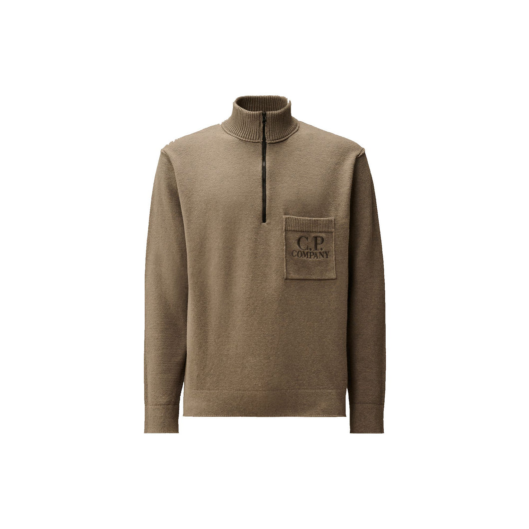 CP Company Pocket Half Zip Sweater
