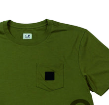 Load image into Gallery viewer, CP Company Short Sleeve Jersey T-Shirt, Green 09CMTS165A 005100W
