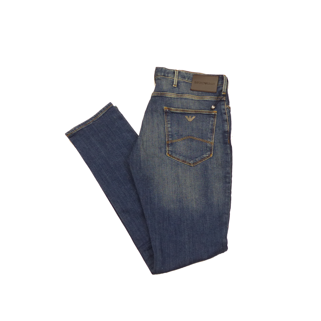 Emporio Armani Slim Jeans Mid Blue, 8N1J06 1VOMZ 0941