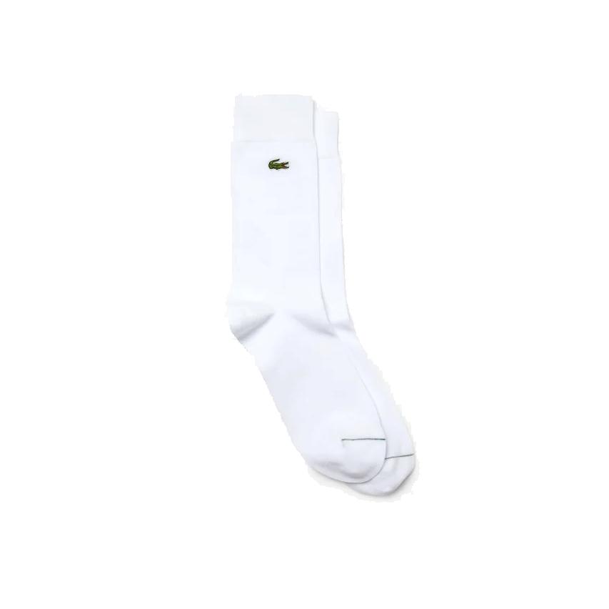 Lacoste Ra7805 Men's Embroidered Crocodile Cotton Blend Socks