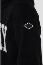 Load image into Gallery viewer, Replay M3258 Hooded Logo sweatshirt in eco-fur, Black
