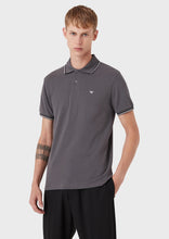 Load image into Gallery viewer, Emporio Armani piqué polo shirt with eagle
